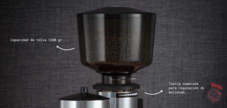 Molino De Cafe Dosificador 1200gr M5 La Valente - Imagen 3