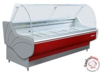 Batea Refrigerada Vidrio Curvo 1800 Modelo Luana Frider