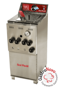 Freidora Industrial Sol Real 043 Triple Inyección Plata