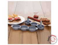 Molde Prensa Mini Hamburguesa Triple Aluminio Profesional