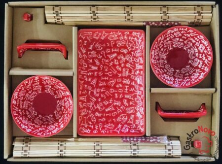 Set Sushi Para 2 Personas 12 Piezas De Porcelana