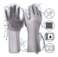 Guantes Premium Silicona Lava Plato Detergente Cocina Baño