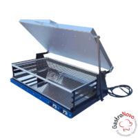 Parrilla Eléctrica Sin Humo de Acero Inoxidable Grande 88×51