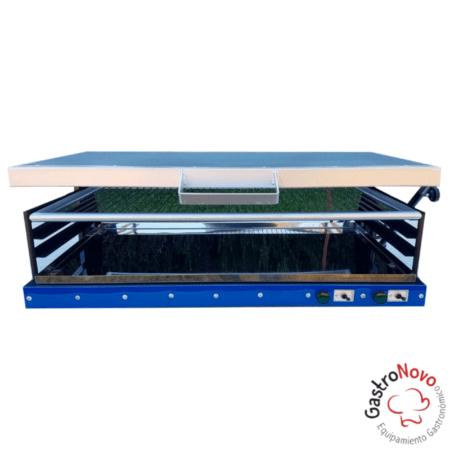 Parrilla Eléctrica Sin Humo de Acero Inoxidable Grande 88×51 - Imagen 3