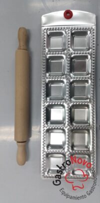 MOLDE ALUMINIO PASTA CON PALO AMASAR - RAVIOLERO