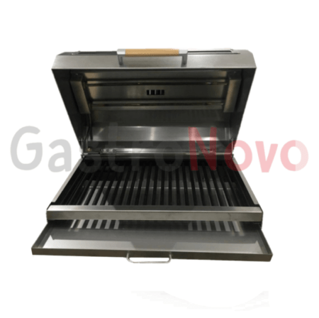 Parrilla Eléctrica Con Tapa Para Departamento 60×40 ACERO INOXIDABLE - Imagen 3