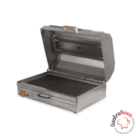 Parrilla Eléctrica Con Tapa Para Departamento 60×40 ACERO INOXIDABLE - Imagen 2