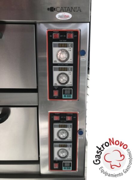 Horno Pizzero Eléctrico Piso Refractario Vaporizador HPR40v - Imagen 4