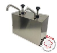 Dispenser de 2 Bocas para Aderezos con Pounch para Servir
