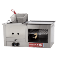 Carlitero Con Freidora De 7 Litros Y Plancha Multiple A Gas