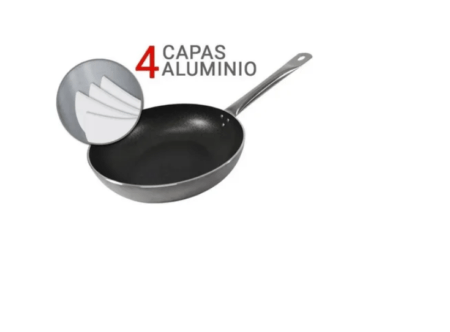 Sartén Profesional Horeca 30cm De Teflón Y 4 Capas Aluminio - Imagen 2