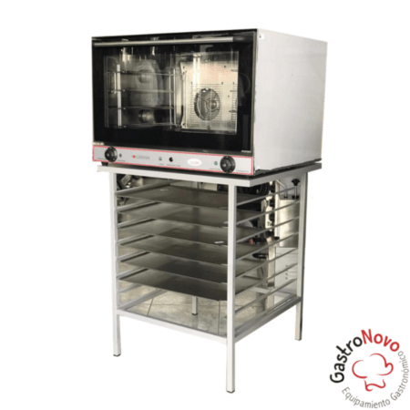 Horno Convector 4 Bandejas Eléctrico de 60x40 Con Base Porta Bandejas - Imagen 2