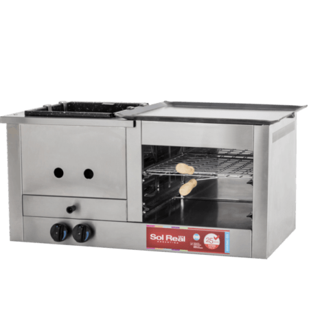 Carlitero Con Panchera Y Plancha A Gas Multiple Sol Real