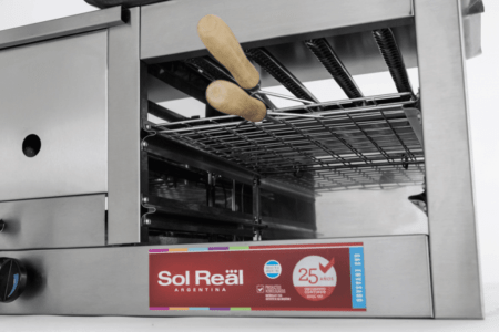 Carlitero Con Panchera Y Plancha A Gas Multiple Sol Real - Imagen 5