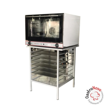 Horno Convector 60x40 Catania 3 Bandejas Y Base Porta Bandejas - Imagen 2