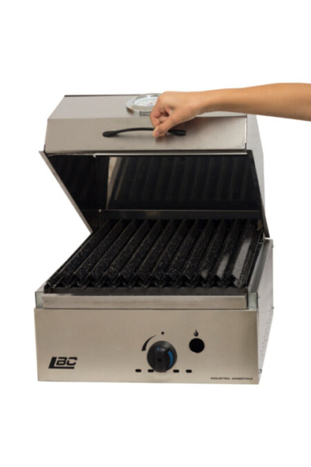 Parrilla A Gas Con Tapa 40x48 De Acero Inoxidable - Imagen 2