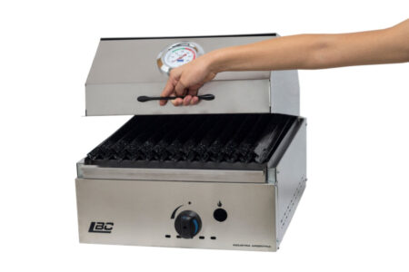 Parrilla A Gas Con Tapa 40x48 De Acero Inoxidable - Imagen 6