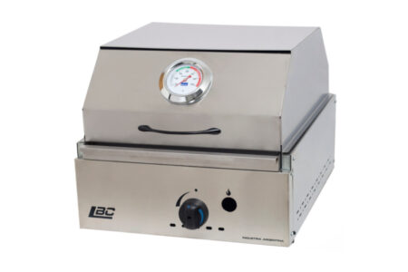 Parrilla A Gas Con Tapa 40x48 De Acero Inoxidable