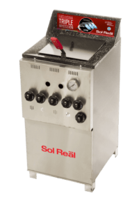 Freidora Industrial A Gas Sol Real Triple Inyección 044 18 Litros