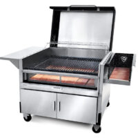 Parrilla Araucaria con Tapa a Leña De Acero Inoxidable 90cm Corbelli