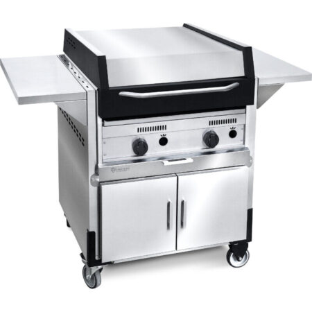 Parrilla Sauce con Tapa a Gas De Acero Inoxidable 60cm Corbelli - Imagen 2