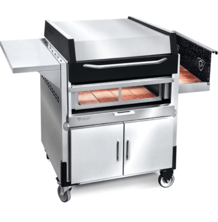 Parrilla con Tapa a Leña De Acero Inoxidable 60cm Corbelli - Imagen 2