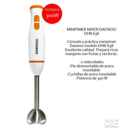 Mixer Minipimer Daewoo Dhb638 Batidora De Mano 300w - Imagen 2