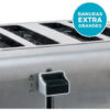 Tostadora Peabody Acero Inox para 4 Panes - Imagen 2