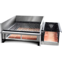 Parrilla A Leña De Acero Inoxidable 60cm Corbelli