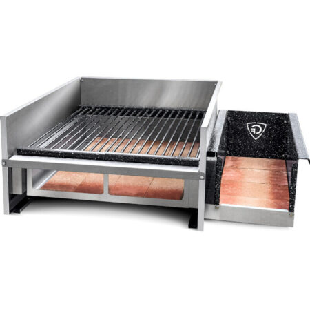 Parrilla A Leña De Acero Inoxidable 60cm Corbelli