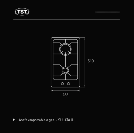 Anafe A Gas Tst Sulata II Plateado 220v - Imagen 4