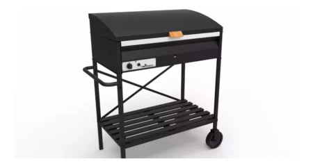 Parrilla Angus Tromen Con Tapa A Gas Grande Con Base - Imagen 2