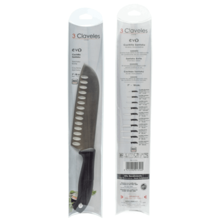 Cuchillo Santoku Evo 18cm 3 Claveles - Imagen 5