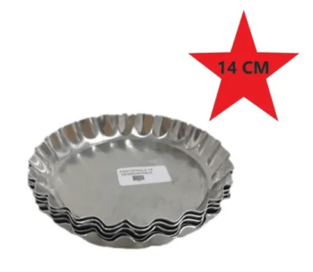 Molde De Alumino Para Pastafrola De 14 Cm Desmontable - Imagen 2