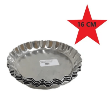 Molde De Alumino Para Pastafrola De 16 Cm Desmontable - Imagen 2