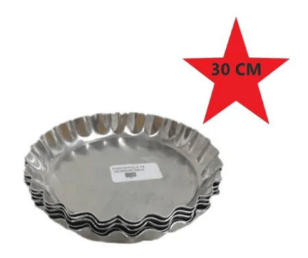 Molde De Alumino Para Pastafrola De 30 Cm Desmontable - Imagen 2