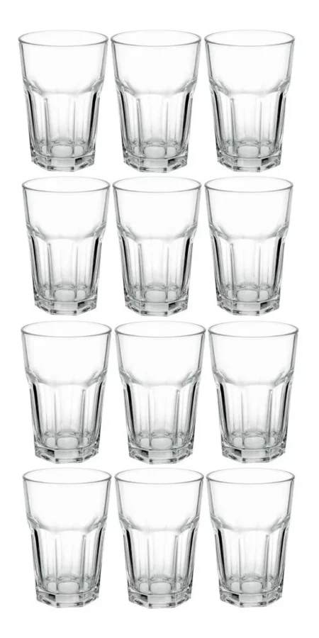 Vaso Bristol Agua Gaseosa Vidrio Nadir 410 Ml X12