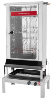Asador Criollo 12 Pollos Puerta Simple