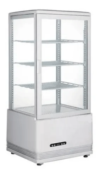 Heladera Exhibidora Vertical Italy 4 Caras Vidriadas 78 L