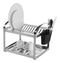 Escurridor Acero Inoxidable 20 Platos Cubiertero Y Bandeja