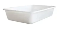 Batea Blanca De 60x40x10 Cm Para Pescaderia Carniceria
