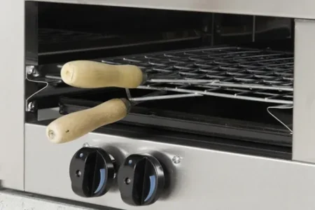 Plancha Lisa A Gas Con Carlitero Doble Con Base 1045 X 655 Sol Real Gas Natural - Imagen 2
