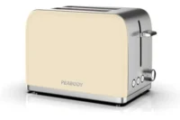 Tostadora Acero Inoxidable 2 Panes 6 Niveles 1050 W Peabody 2 Colores