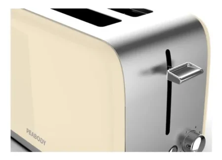 Tostadora Acero Inoxidable 2 Panes 6 Niveles 1050 W Peabody 2 Colores - Imagen 2