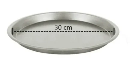 Molde Pizzero De Chapa Liviana 30cm Pizza Prepizza - Imagen 2