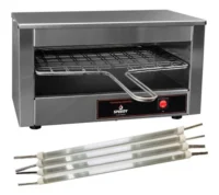 Tostadora Compacta Speedy Grill + 4 Velas De Cuarzo 33cm