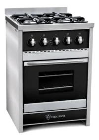 Cocina Corbelli Semi Industrial Chiara 60cm 4 H Visor Negra