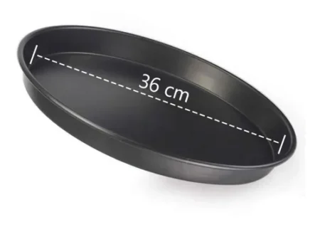 Molde Pizzero Enlozado 36cm Reforzado Para Pizza Prepizza