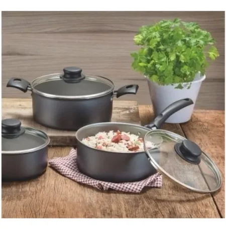 Bateria De Cocina Teflon Juego De 7 Ollas Turim Tramontina - Imagen 2