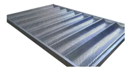 Baguetera Bandeja De Aluminio 70x45,5cm 9 Ondas Baguette Pan - Imagen 3